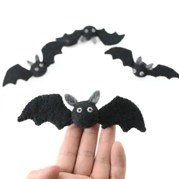 Handmade Felt Halloween Bat - Felt Bat Series - Halloween Home Decoration - Eco friendly Halloween Accessories