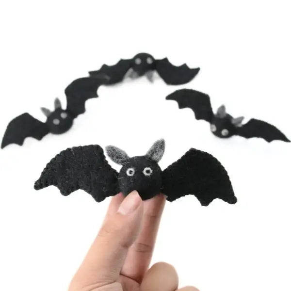 Handmade Felt Halloween Bat - Felt Bat Series - Halloween Home Decoration - Eco friendly Halloween Accessories