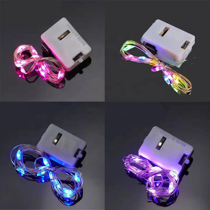 Indoor Gift Box Decorative Christmas Lighting Magic Led fairy String Lights 1m Flash Mini Copper Wire fairy Lights
