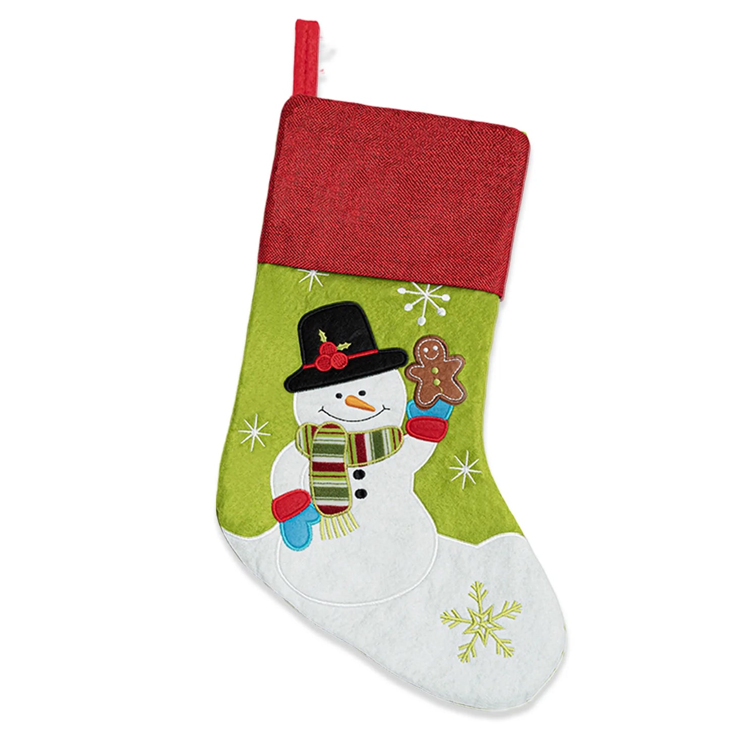 Cross-Border New Stock Christmas Decorations Sock-Shaped Santa Claus Gift & Candy Bags Tree Ornaments