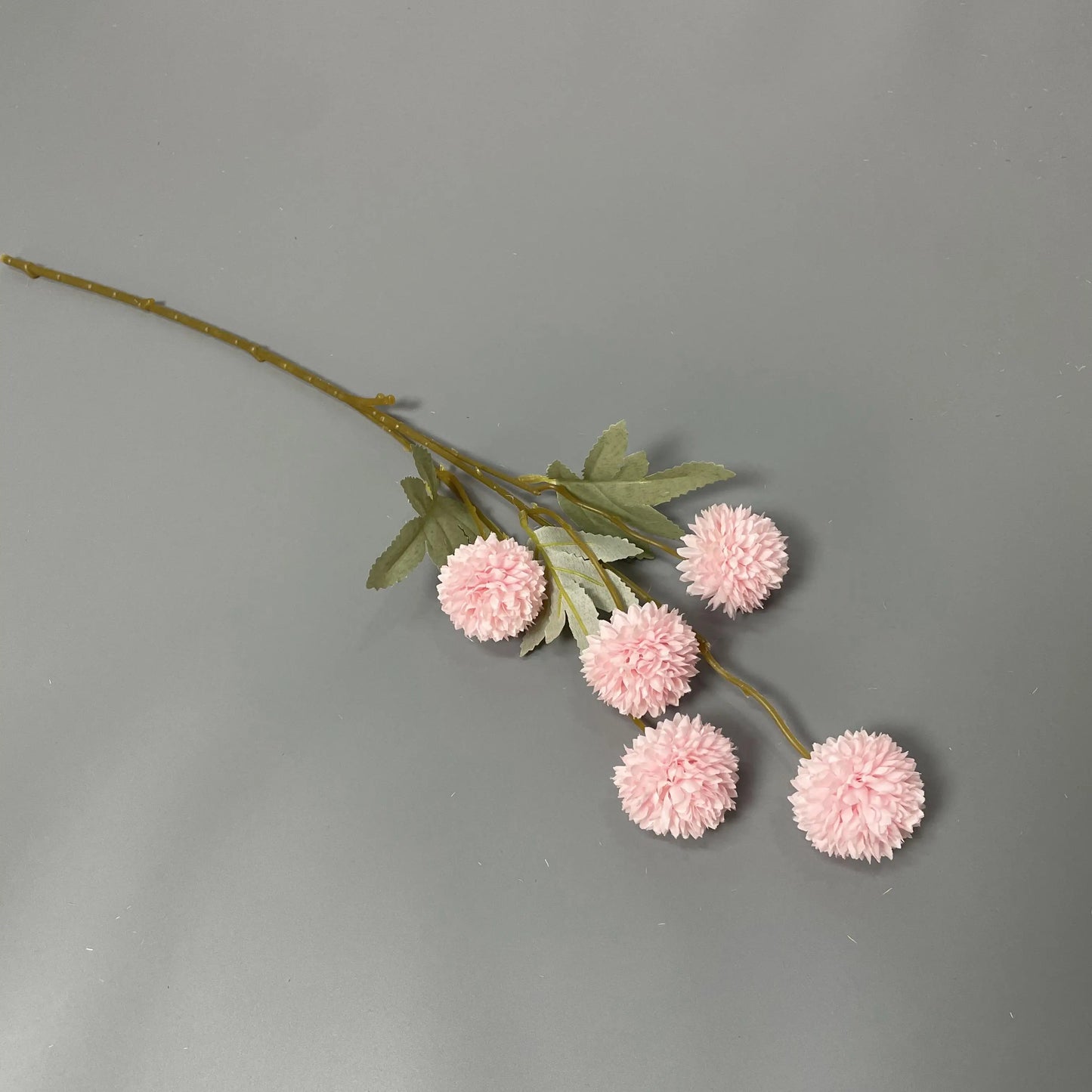 Decorative Wholesale Small Faux Pompon Chrysanthemum Dandelion Artificial Silk Kiku Flower