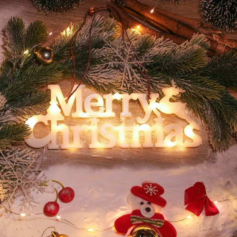 PVC LED Christmas Tree window Lights wholesale Merry Christmas