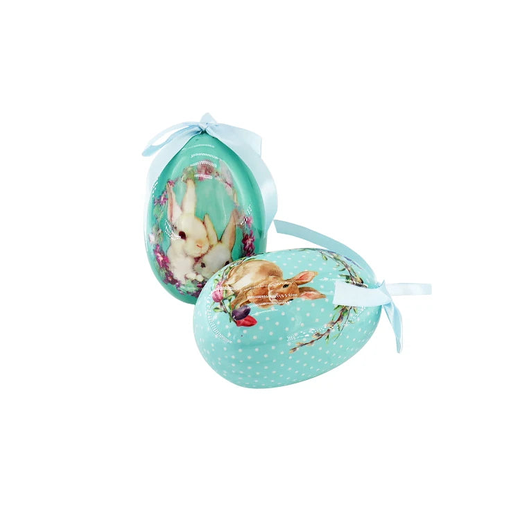 Customized Rabbit Pattern Mini Easter Egg Ornaments Polyfoam Crafts for Easter Home Decorations Party Decorations