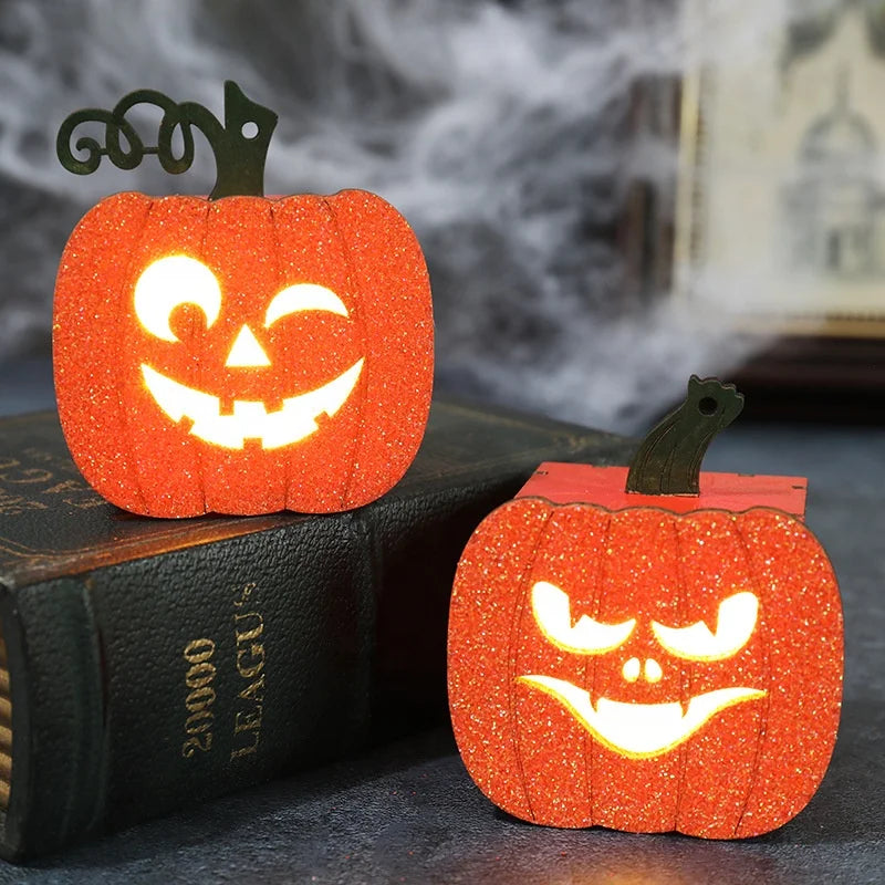 Kanlong Interior Room Decoration Funny Halloween Pumpkin Grimace LED Lights for Children