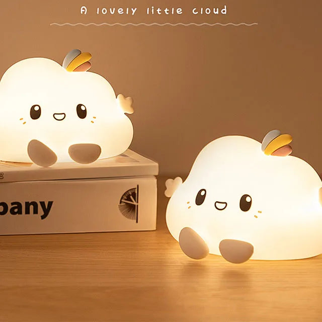 Children's Bedside LED Nightlight Colorful Soft Light Silicone Patting Lamp Birthday Gift Indoor Touch Control Night Light