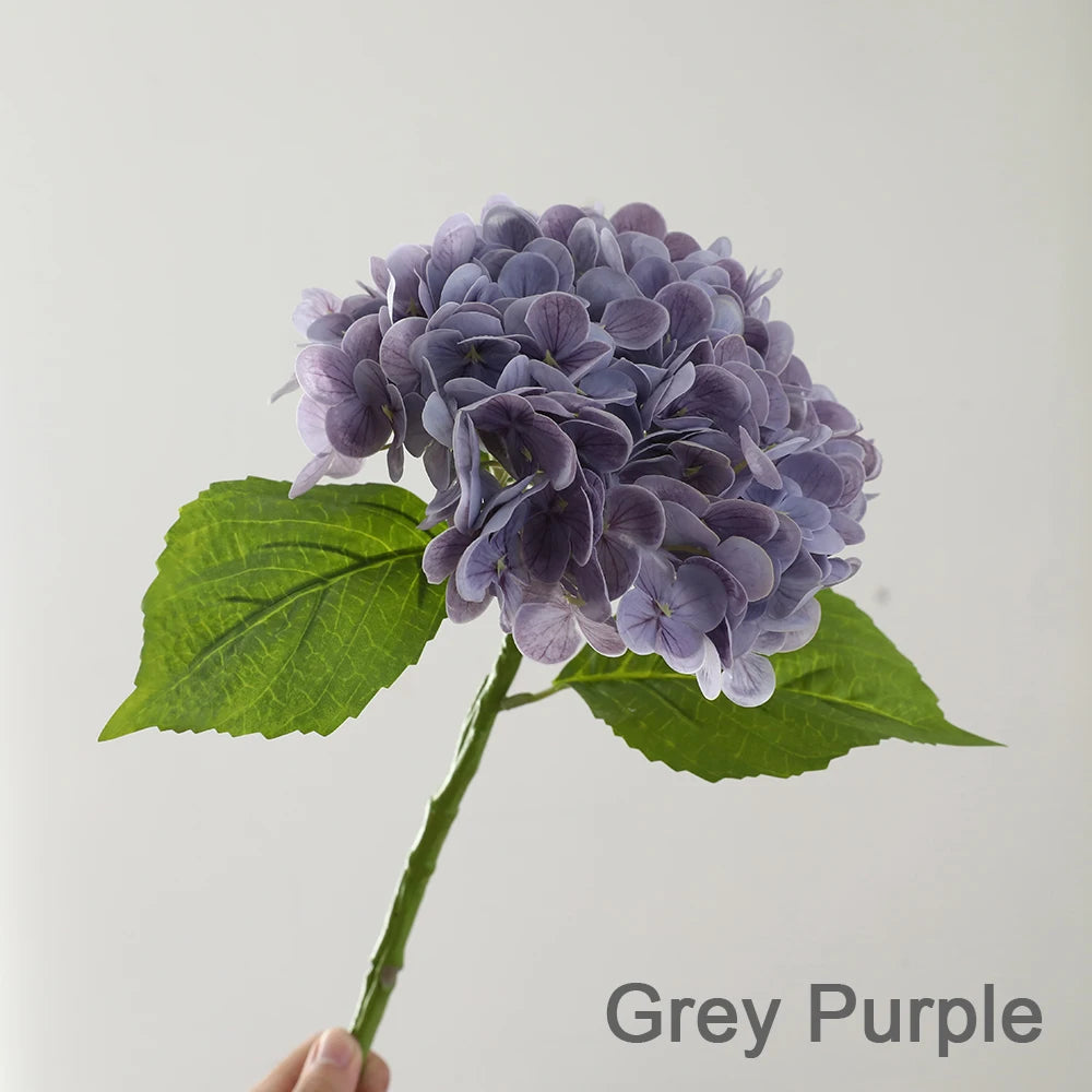 Wholesale High Quality Real Touch Soft PE Lifelike Low MOQ Single Stem Artificial Flower Hydrangea