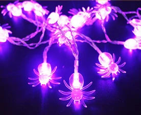 1.5m 10LED Purple Spider Halloween String Lights Halloween Decorations