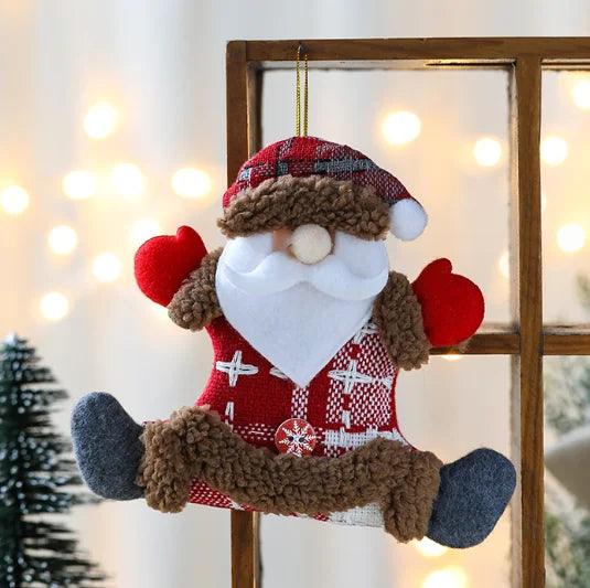 Christmas tree Santa Claus felt ornament
