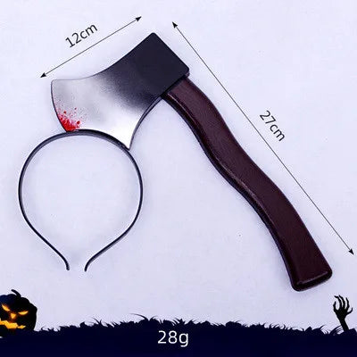 Plastic Halloween Headband Decoration Outdoor Horror Prop Customization Simulation Modern Party Decoration Zombie Adult Outdoor