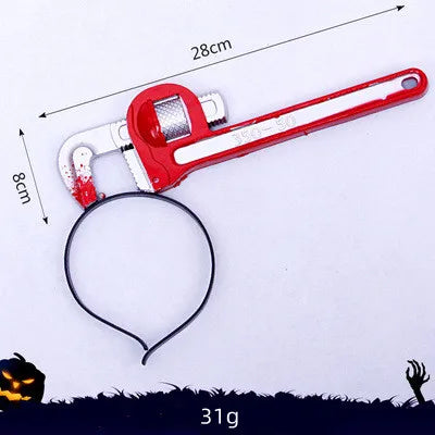 Plastic Halloween Headband Decoration Outdoor Horror Prop Customization Simulation Modern Party Decoration Zombie Adult Outdoor
