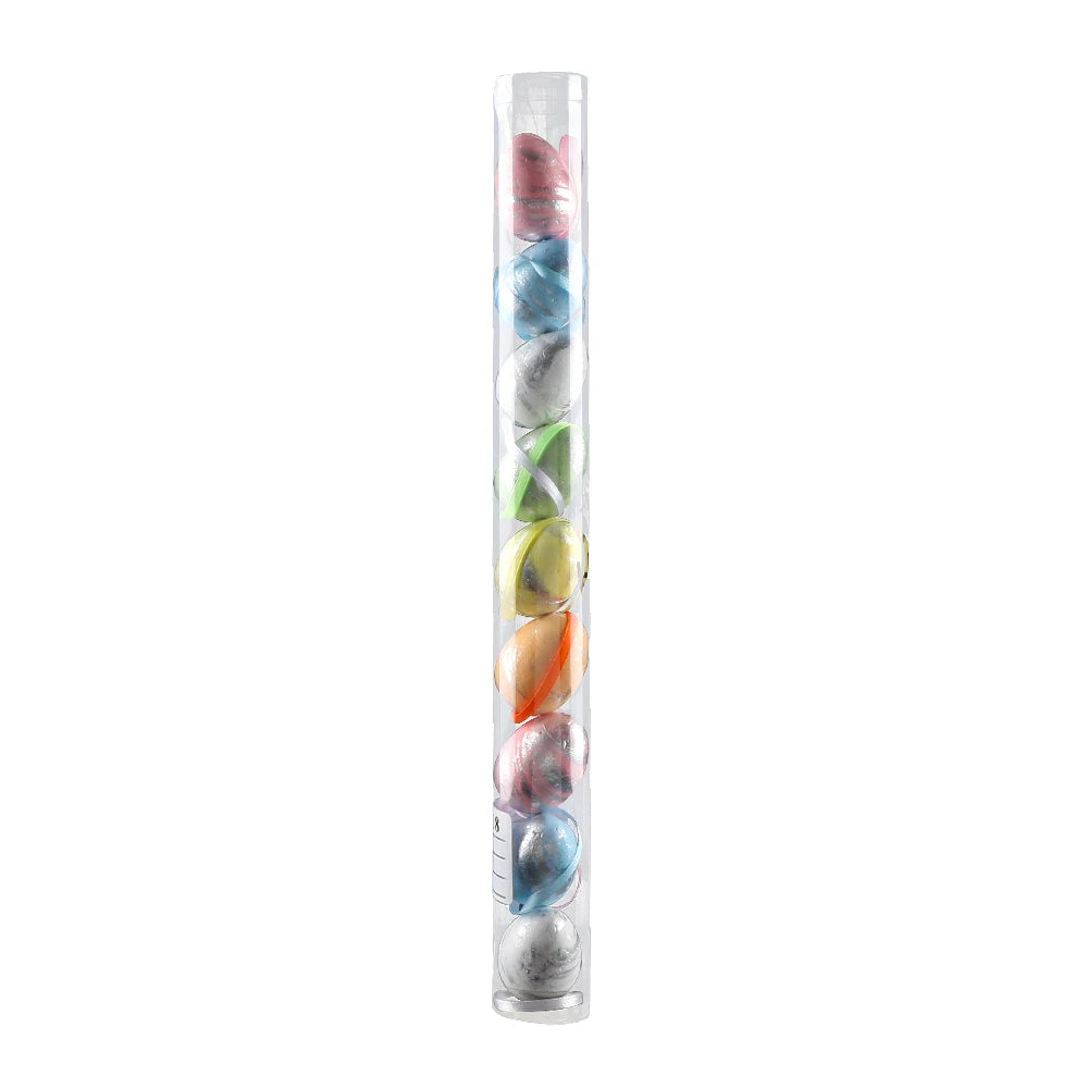 3*4cm/7 Color Options Colorful Barreled Easter Eggs Set Ornaments Foam Easter Egg Kit Gift Festival Easter Decoration