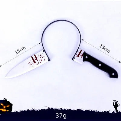 Plastic Halloween Headband Decoration Outdoor Horror Prop Customization Simulation Modern Party Decoration Zombie Adult Outdoor