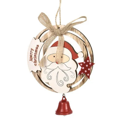 Factory Supply Christmas Decorations Tree Ornaments Wooden Crafts