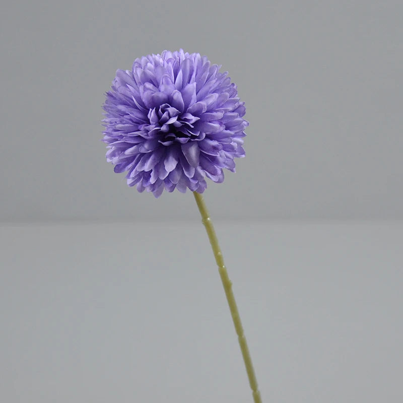 Hot Sale Artificial Single Chrysanthemum Branch Silk Marigold Ball PingPong Artificial Flowers Bulk Cake Wedding DecorDIY