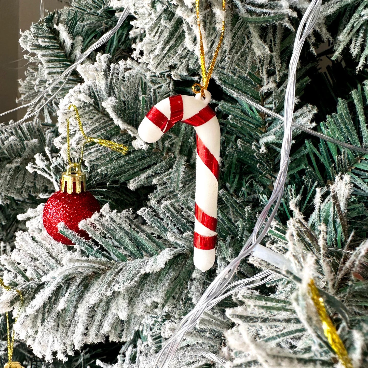 Christmas tree plastic cane candy decoration