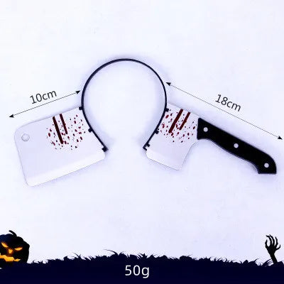 Plastic Halloween Headband Decoration Outdoor Horror Prop Customization Simulation Modern Party Decoration Zombie Adult Outdoor