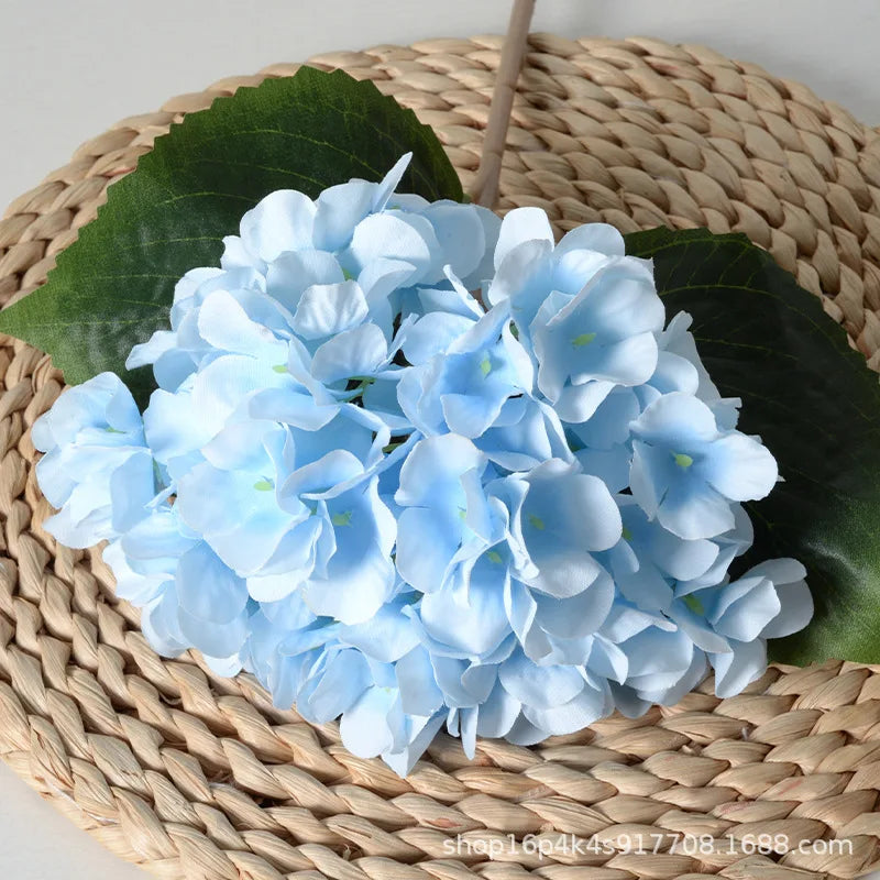 High Single Artificial Hydrangea Flower Stem Wedding Other Events Artificial Flowers Real Touch White Hydrangea