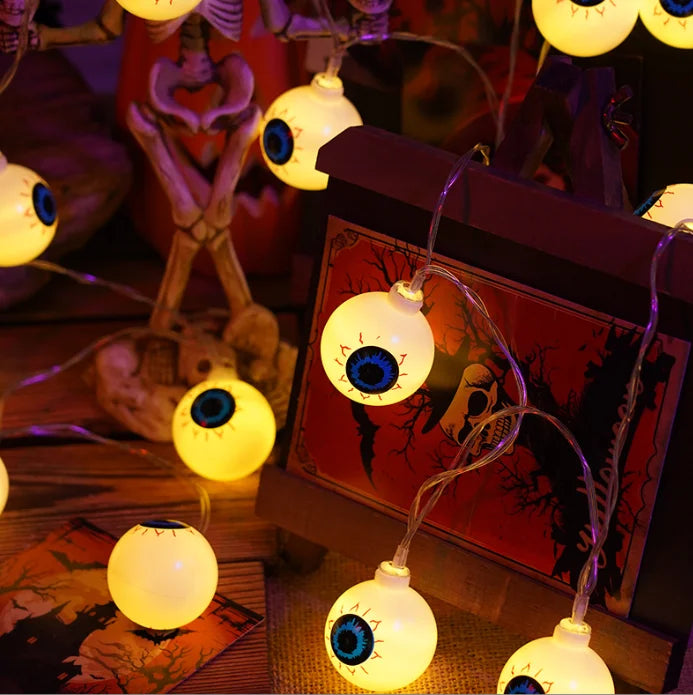 1.5m 10LED Scary Eyeball Halloween String Lights String Halloween Decorations