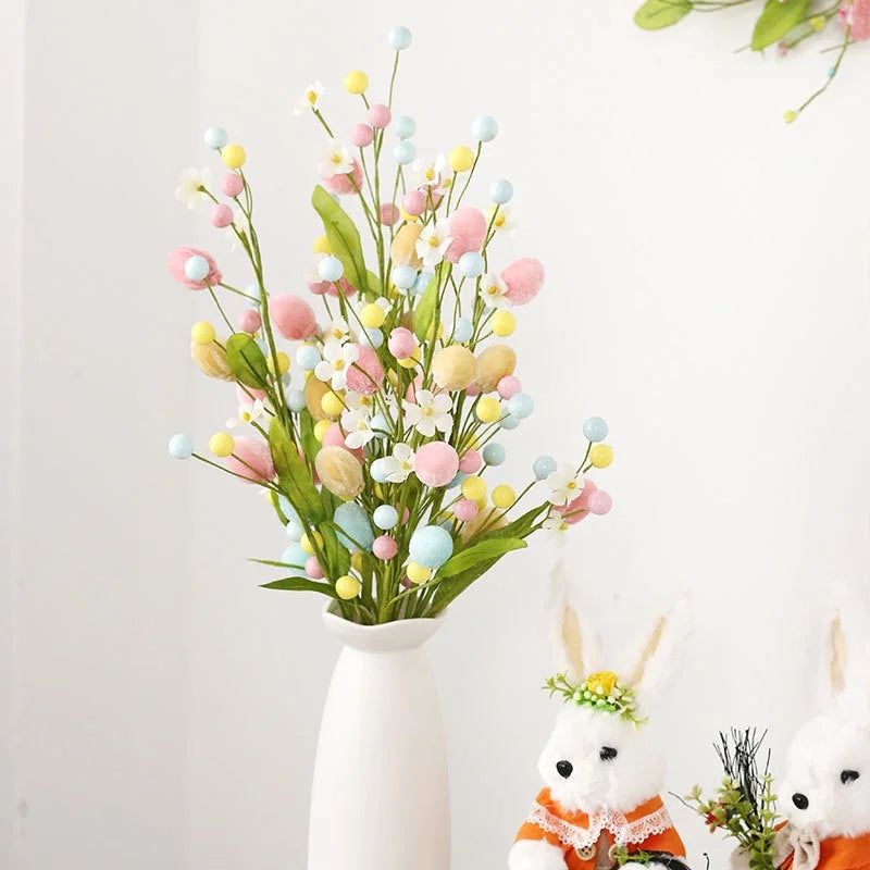 Creative Easter Egg Branch Cuttings New DIY Bouquet Flower Arrangement Decoration Accessories for Party Decorations
