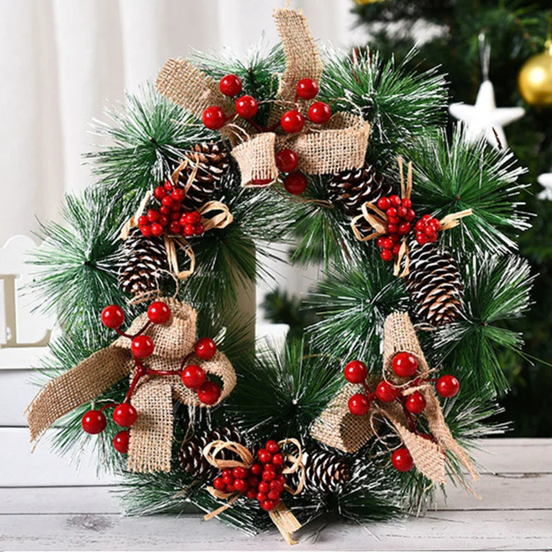 Christmas wreaths and holiday decorations