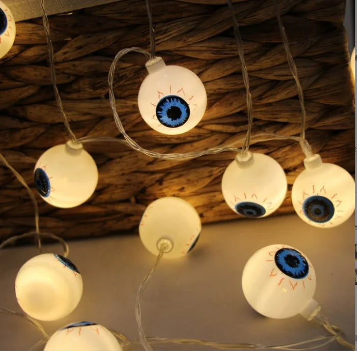 1.5m 10LED Scary Eyeball Halloween String Lights String Halloween Decorations