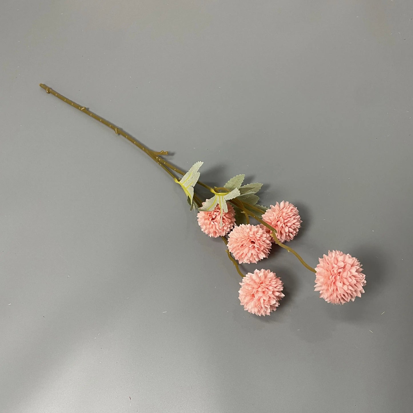 Decorative Wholesale Small Faux Pompon Chrysanthemum Dandelion Artificial Silk Kiku Flower