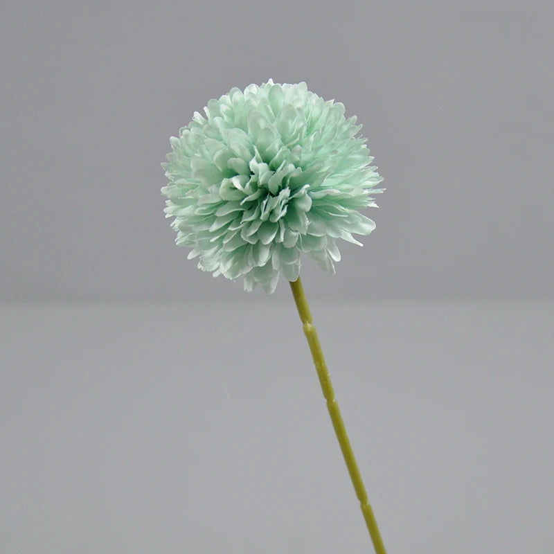 Hot Sale Artificial Single Chrysanthemum Branch Silk Marigold Ball PingPong Artificial Flowers Bulk Cake Wedding DecorDIY