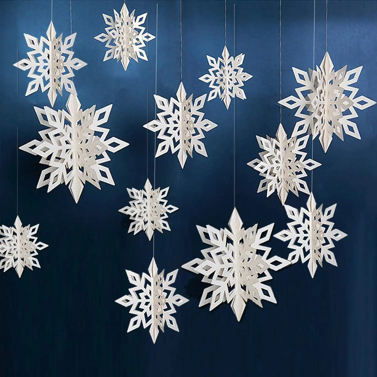 Christmas hanging 3D snowflake decoration A