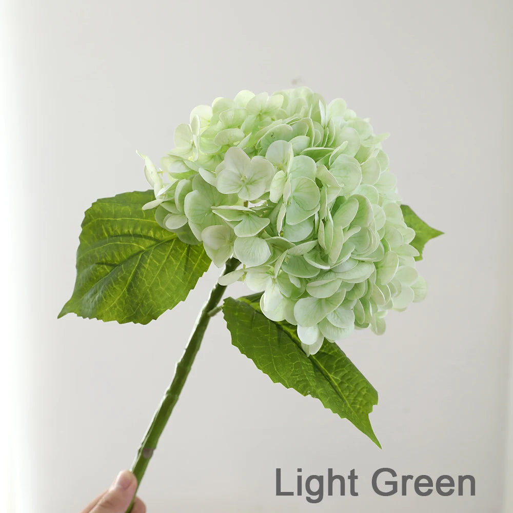 Wholesale High Quality Real Touch Soft PE Lifelike Low MOQ Single Stem Artificial Flower Hydrangea