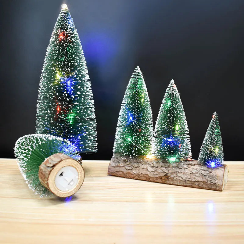 Christmas Tree With Led Lights colorful wood base