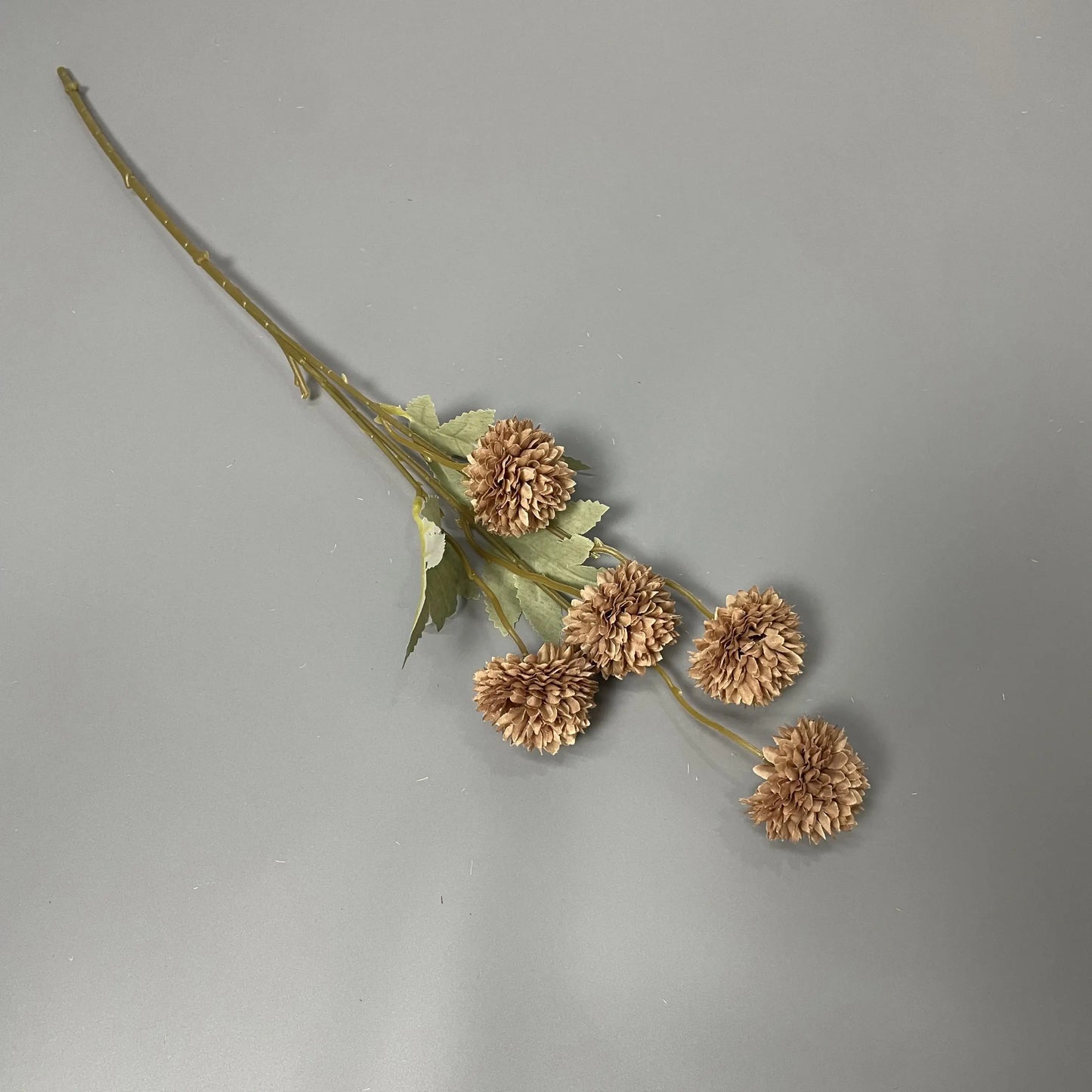 Decorative Wholesale Small Faux Pompon Chrysanthemum Dandelion Artificial Silk Kiku Flower