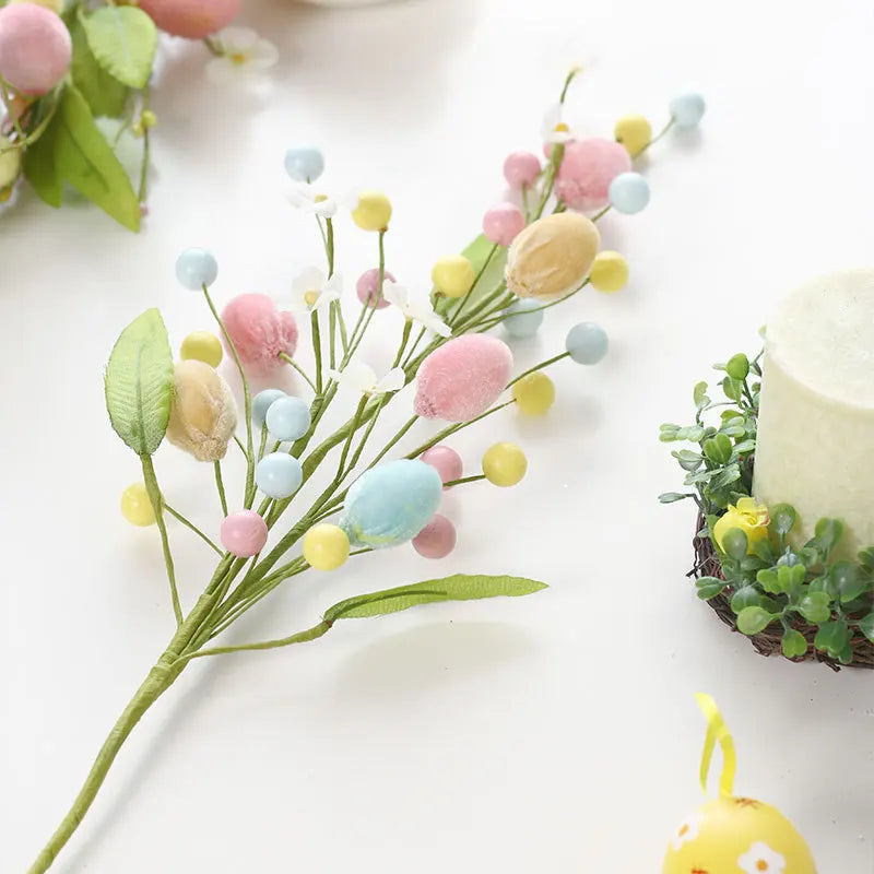 Creative Easter Egg Branch Cuttings New DIY Bouquet Flower Arrangement Decoration Accessories for Party Decorations