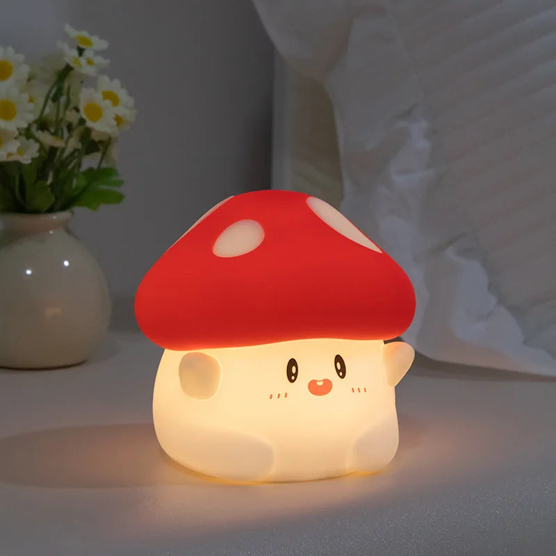 Creative Mushroom Night Light Bedroom Mother and Baby Companion Bedhead Atmosphere Patting Light Girl and Child Birthday Gifts