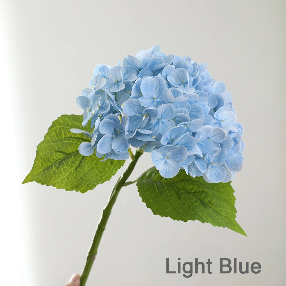 Wholesale High Quality Real Touch Soft PE Lifelike Low MOQ Single Stem Artificial Flower Hydrangea