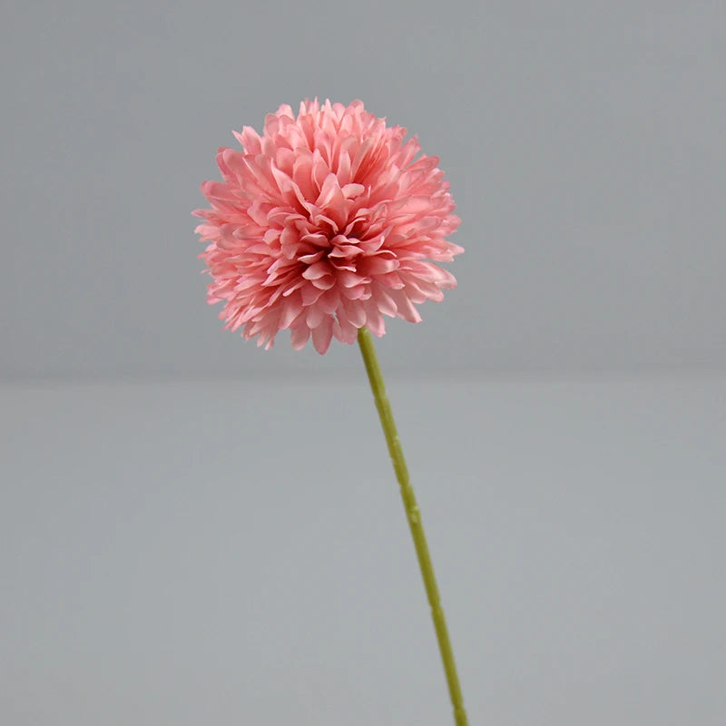 Hot Sale Artificial Single Chrysanthemum Branch Silk Marigold Ball PingPong Artificial Flowers Bulk Cake Wedding DecorDIY