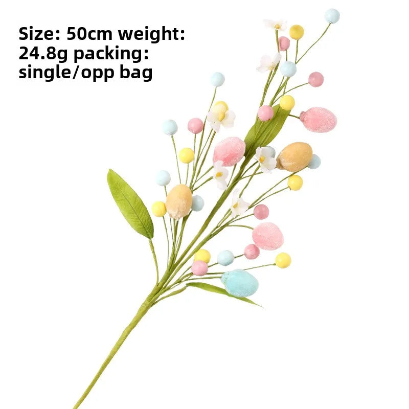 Creative Easter Egg Branch Cuttings New DIY Bouquet Flower Arrangement Decoration Accessories for Party Decorations