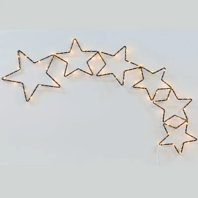 Metal Designed LED Star Decoration Wall Lamp Fashion Style Christmas Lights for Holiday Party