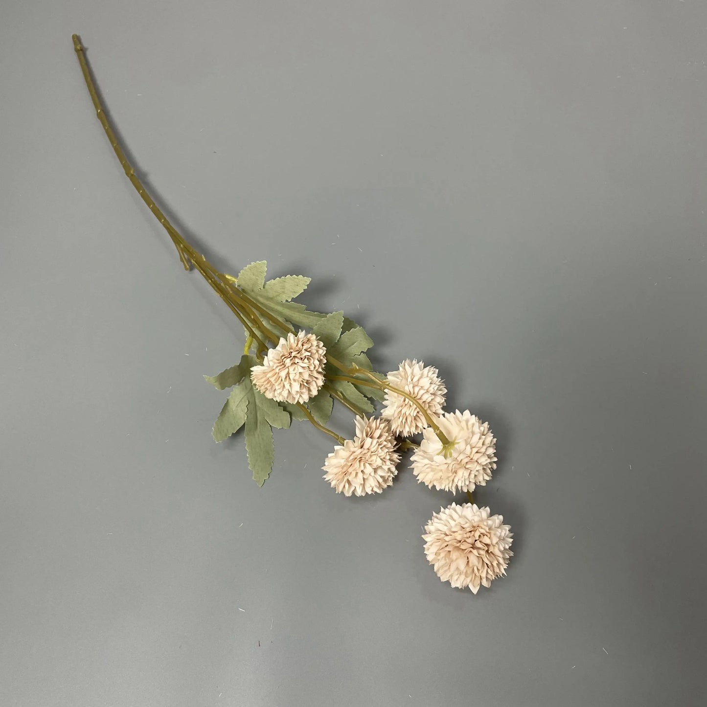 Decorative Wholesale Small Faux Pompon Chrysanthemum Dandelion Artificial Silk Kiku Flower