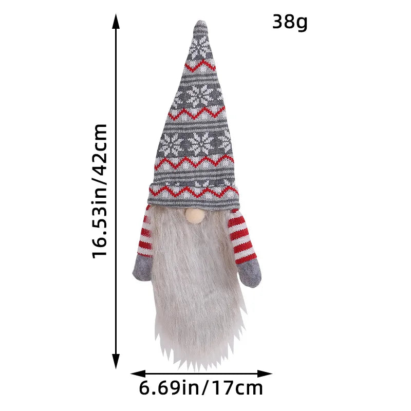 Christmas Gnome Faceless Doll Festival Decoration A