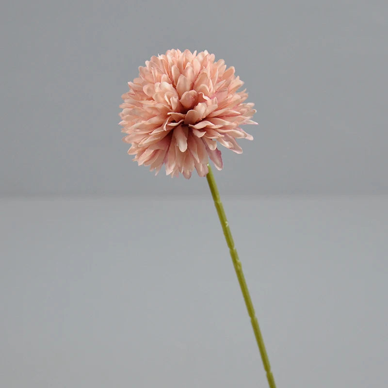Hot Sale Artificial Single Chrysanthemum Branch Silk Marigold Ball PingPong Artificial Flowers Bulk Cake Wedding DecorDIY