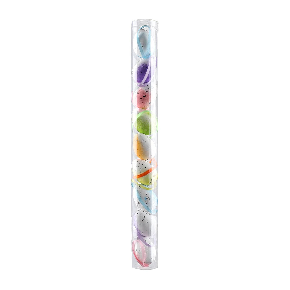 3*4cm/7 Color Options Colorful Barreled Easter Eggs Set Ornaments Foam Easter Egg Kit Gift Festival Easter Decoration