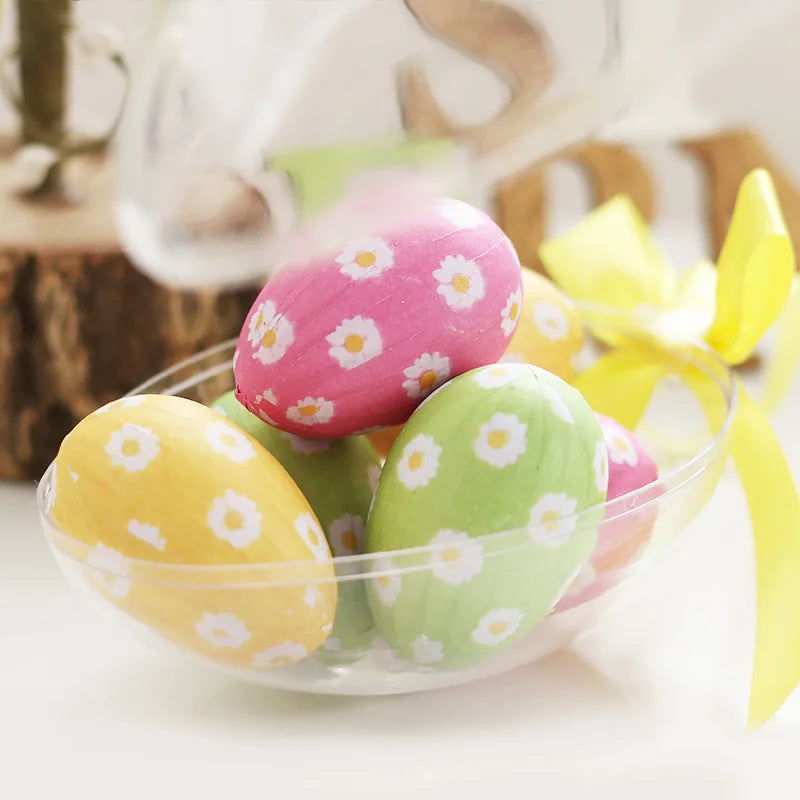 High Quality Easter Party Decorations Supplies Ins Style 6 Cute Easter Eggs Set