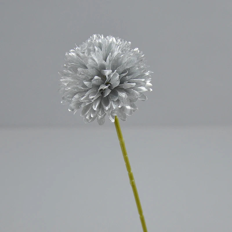 Hot Sale Artificial Single Chrysanthemum Branch Silk Marigold Ball PingPong Artificial Flowers Bulk Cake Wedding DecorDIY