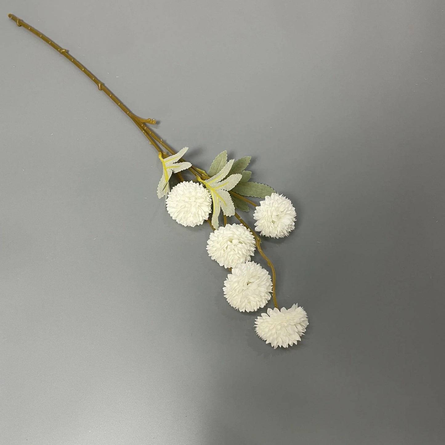Decorative Wholesale Small Faux Pompon Chrysanthemum Dandelion Artificial Silk Kiku Flower