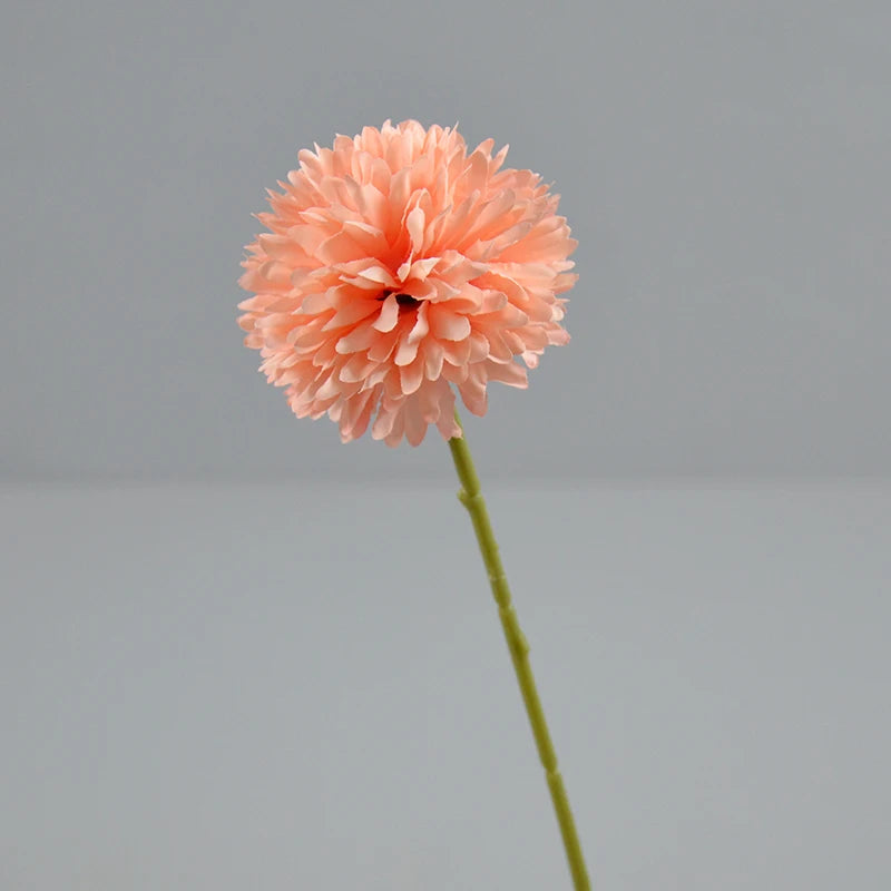Hot Sale Artificial Single Chrysanthemum Branch Silk Marigold Ball PingPong Artificial Flowers Bulk Cake Wedding DecorDIY