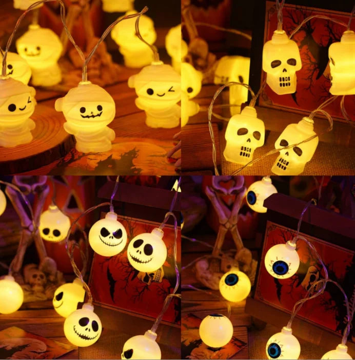 1.5m 10LED Scary Eyeball Halloween String Lights String Halloween Decorations