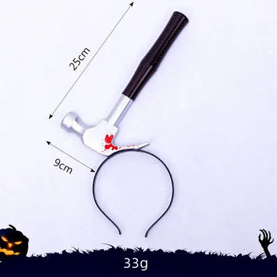 Plastic Halloween Headband Decoration Outdoor Horror Prop Customization Simulation Modern Party Decoration Zombie Adult Outdoor