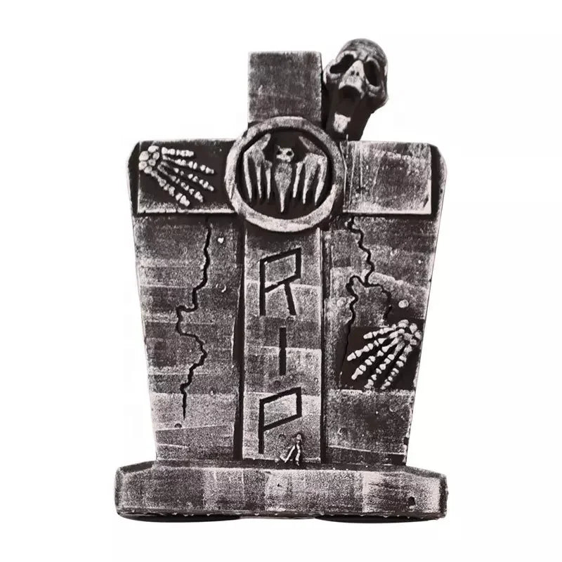Realistic PVC Foam Skeleton Tombstones Halloween RIP Material Props