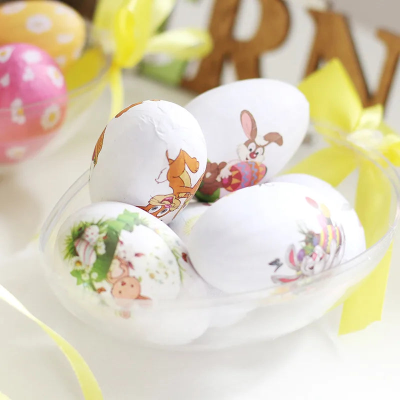 High Quality Easter Party Decorations Supplies Ins Style 6 Cute Easter Eggs Set
