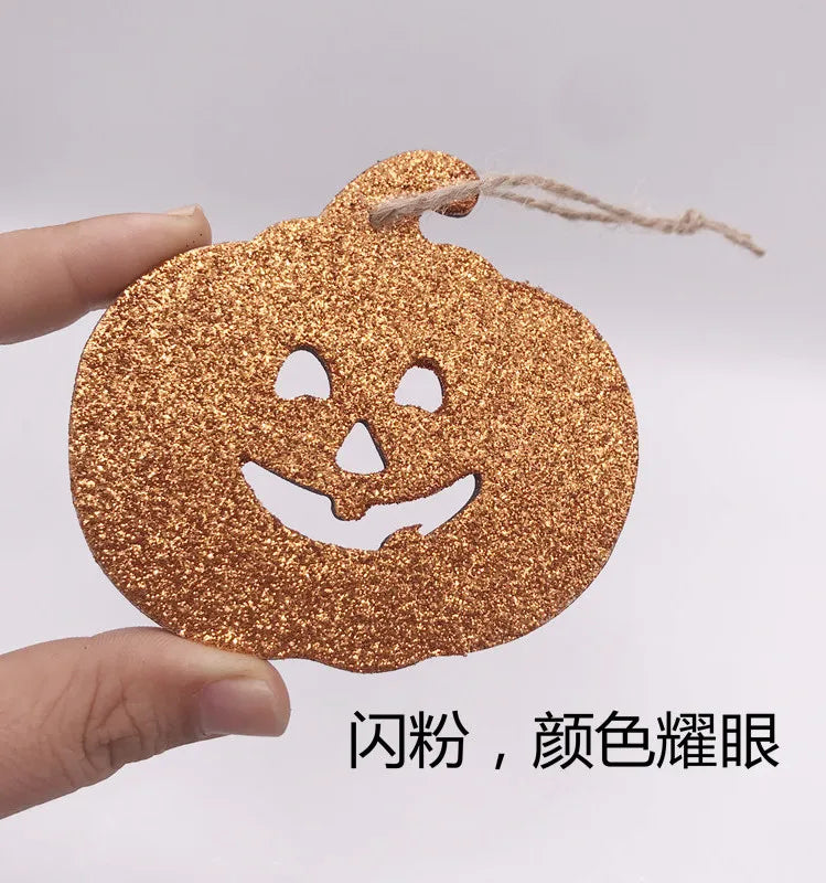 Halloween Pumpkin/Skeleton/Ghost Products Decorations for Home Wooden Halloween Hanging Accessories